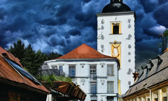 Kostel Nanebevzetí Panny Marie (Moravský Beroun) – autumn
