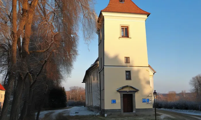 Kostel Nanebevzetí Panny Marie (Rychtářov) – winter