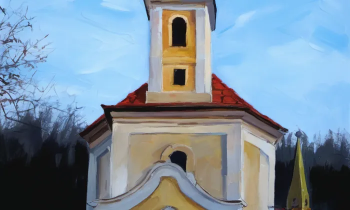kostel Narození Panny Marie (Neslovice) – spring
