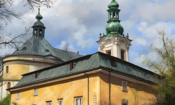 kostel Narození Panny Marie (Nové Město nad Metují) – spring