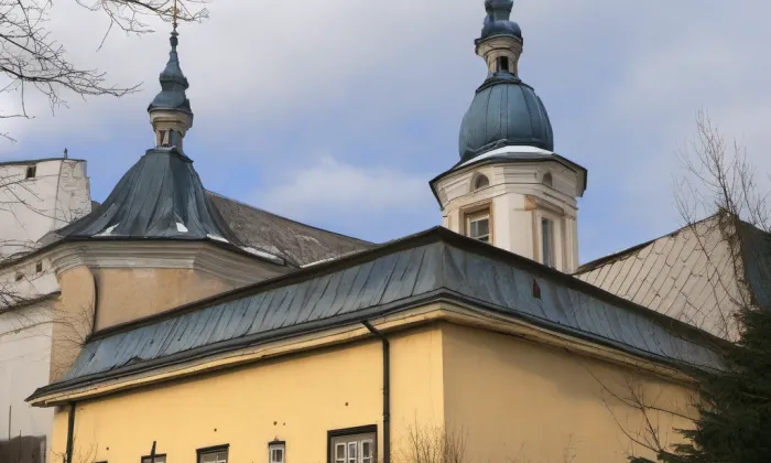 kostel Narození Panny Marie (Nové Město nad Metují) – winter