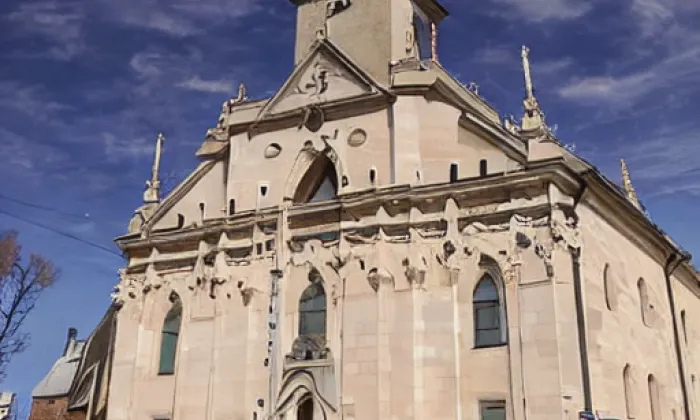Kostel Navštívení P. Marie – noc