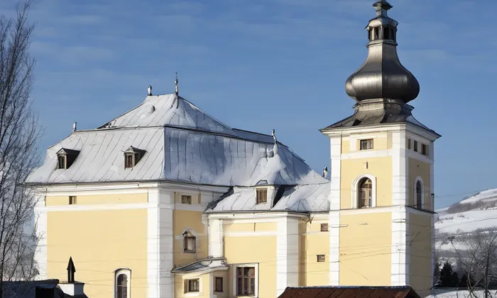 Kostel Navštívení Panny Marie (Obyčtov) – winter