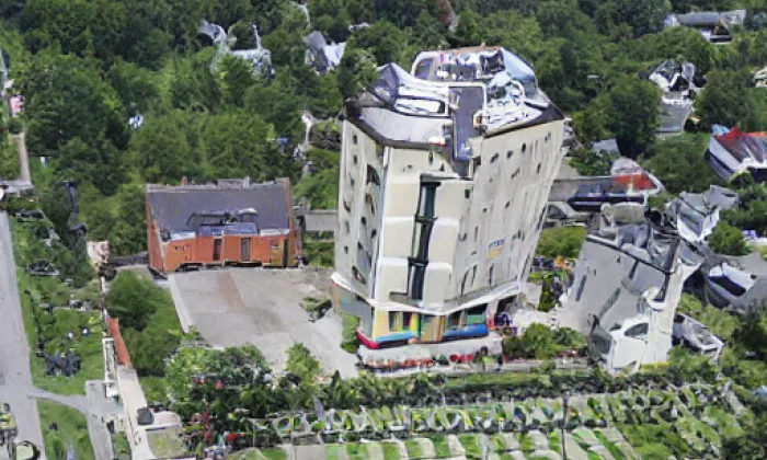 Kostel Nejsvětější Trojice (Andělská Hora) – noc