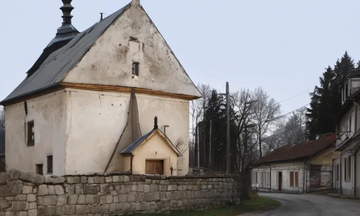 Kostel Nejsvětější Trojice (Obrubce) – winter