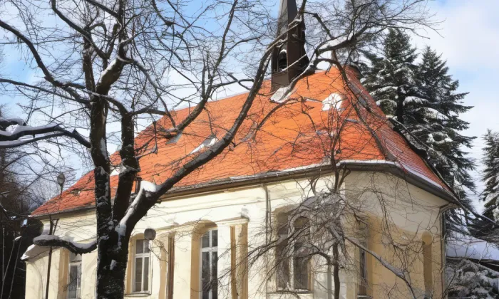 Kostel Nejsvětější Trojice (Rakovník II) – winter