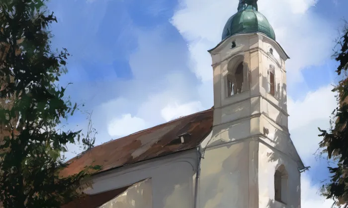 kostel Nejsvětější Trojice (Střelice) – spring