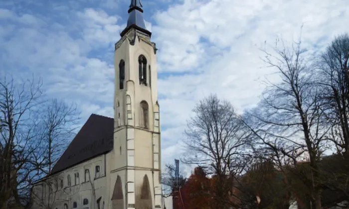 kostel Nejsvětější Trojice ve Vratislavicích nad Nisou – akvarel