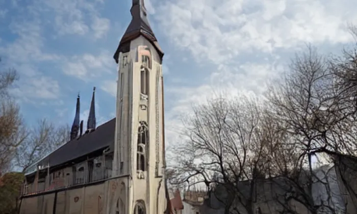 kostel Nejsvětější Trojice ve Vratislavicích nad Nisou – noc