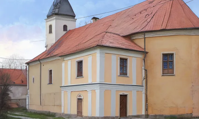 Kostel Povýšení svatého Kříže (Nový Kostel) – noc