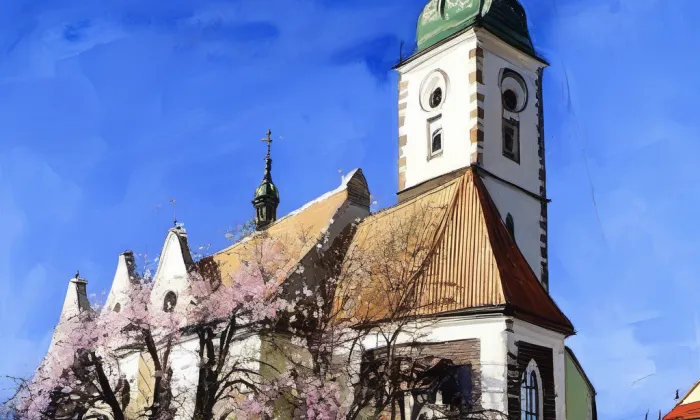 Kostel Proměnění Páně na hoře Tábor – spring