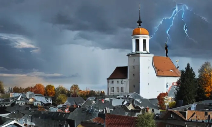 Kostel svaté Alžběty (Třeboň II) – autumn