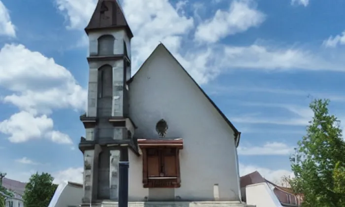 Kostel svaté Anežky České (Drnovice) – noc
