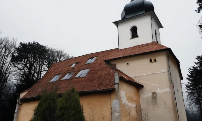kostel svaté Anny (Boršov) – winter