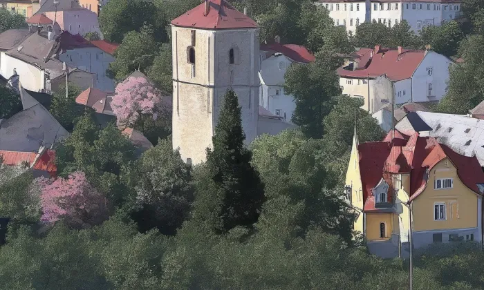 Kostel svaté Anny (Jeřmanice) – noc