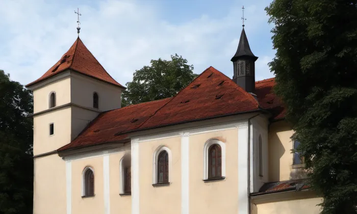 kostel svaté Maří Magdalény (Dolní Cerekev) – autumn