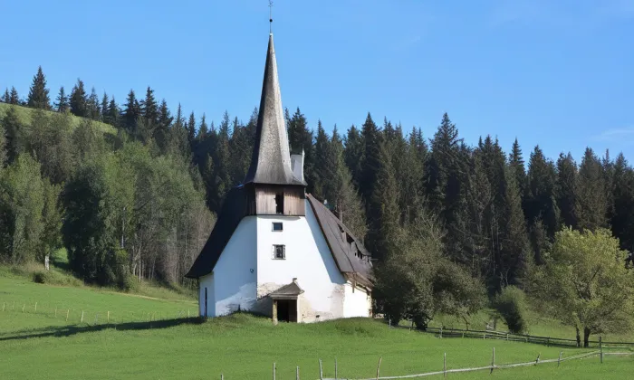 Kostel svaté Zdislavy (Prostřední Bečva) – noc