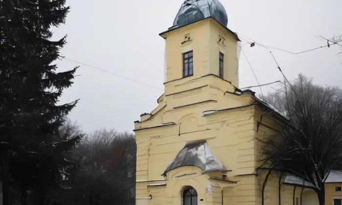 Kostel svatých Andělů strážných (Nivnice) – winter