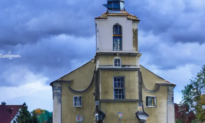 Kostel svatých Cyrila a Metoděje (Řenče) – autumn