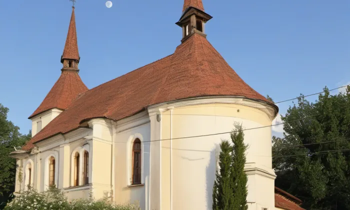 Kostel svatého Šimona a Judy (Štětí) – noc
