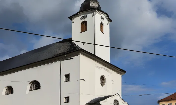 kostel svatého Aloise (Velká Morava) – akvarel