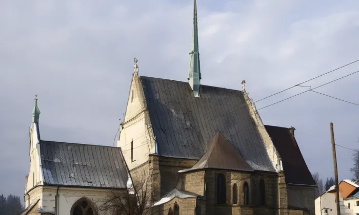 Kostel svatého Bartoloměje (Pardubice-Staré Město) – winter