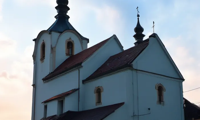 kostel svatého Bartoloměje (Pošná) – autumn