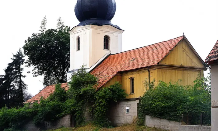 Kostel svatého Bartoloměje (Popovičky) – winter