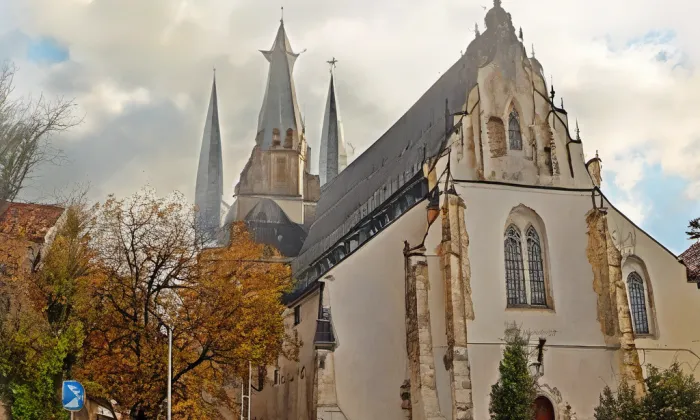 Kostel svatého Bartoloměje (Rakovník I) – akvarel