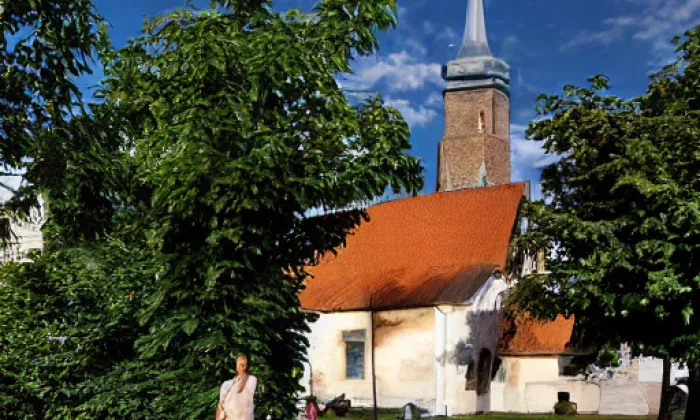 Kostel svatého Bartoloměje (Spořice) – summer