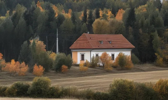 Kostel svatého Blažeje (Žerotín) – autumn