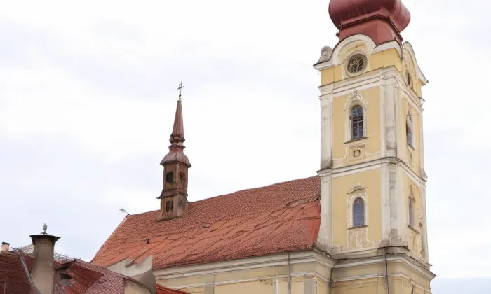 kostel svatého Cyrila a Metoděje (Prostějov) – noc