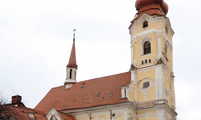 kostel svatého Cyrila a Metoděje (Prostějov) – winter