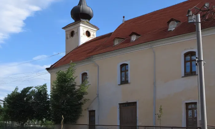 kostel svatého Filipa a Jakuba (Pavlice) – noc
