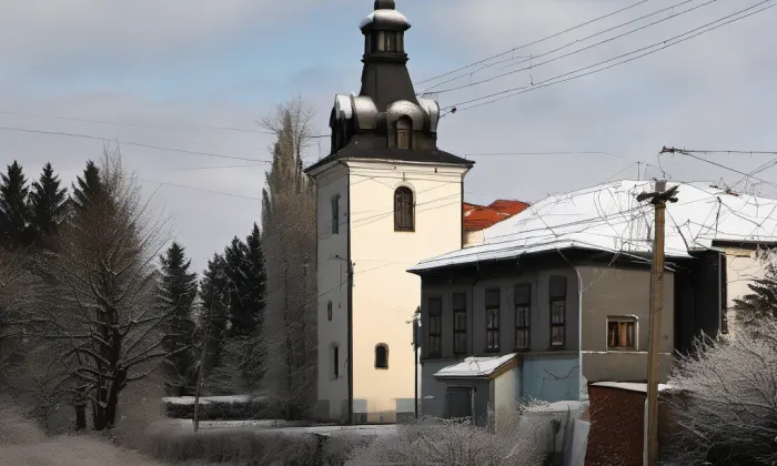 Kostel svatého Havla (Teplýšovice) – winter