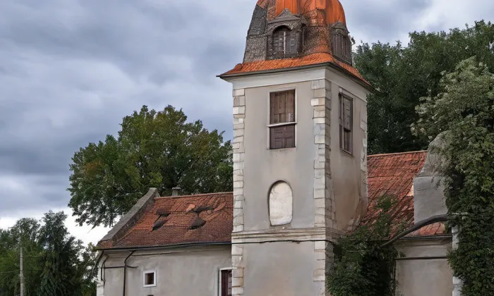 Kostel svatého Jakuba (Vojkov) – autumn