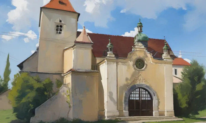 kostel svatého Jakuba Většího (Hodonice) – spring
