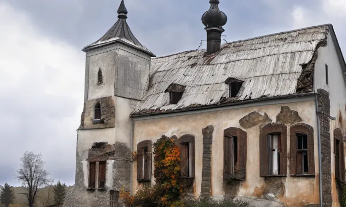 Kostel svatého Jakuba Většího (Slavětín) – autumn