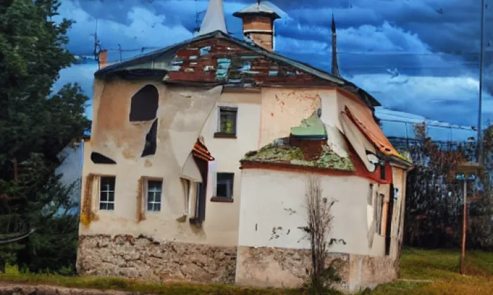 kostel svatého Jiří (Dolní Branná) – autumn