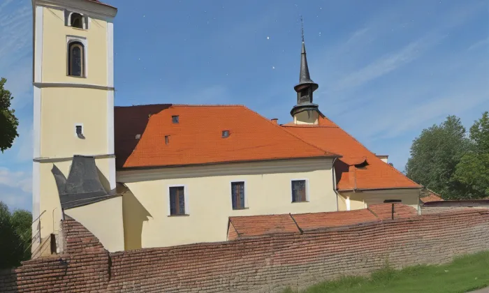 Kostel svatého Jiří (Jasenná) – noc