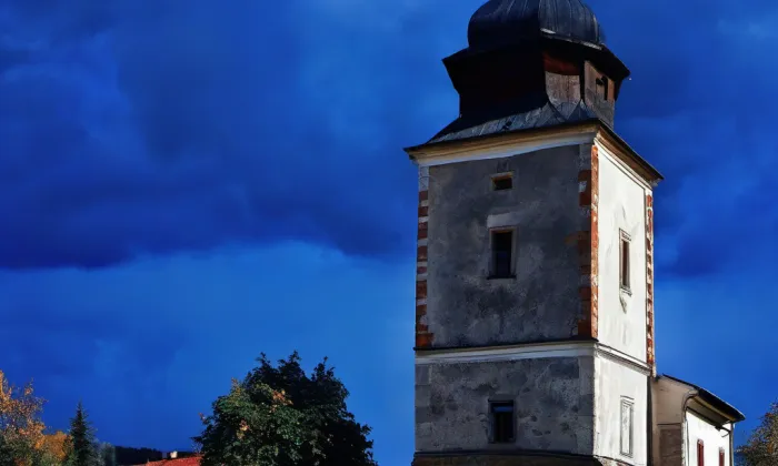 Kostel svatého Jiří (Přimda) – autumn