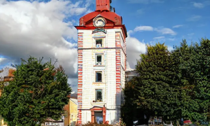Kostel svatého Jiří (Radim) – winter