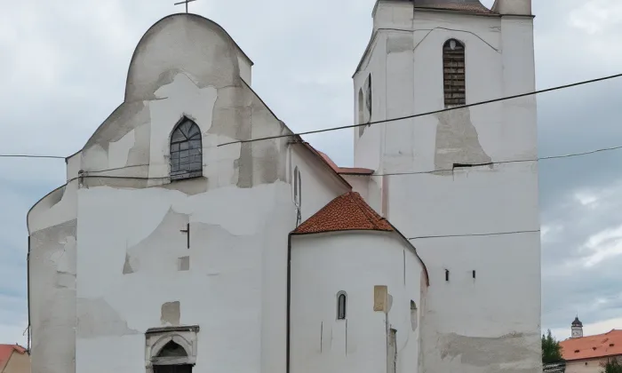 kostel svatého Jiljí (Prosiměřice) – akvarel