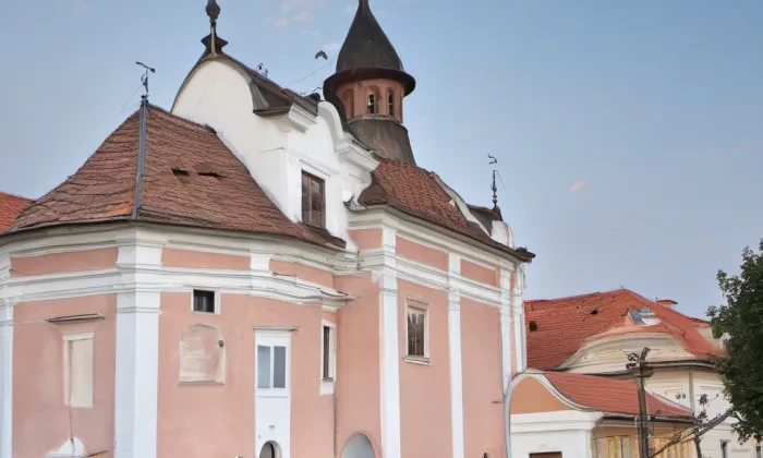 kostel svatého Kříže (Slavonice) – noc
