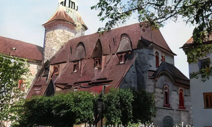 Kostel svatého Lukáše (Karlovy Vary) – akvarel