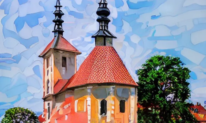 Kostel svatého Martina v Kozlech – summer