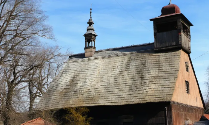 Kostel svatého Michaela archanděla (Řepiště) – akvarel