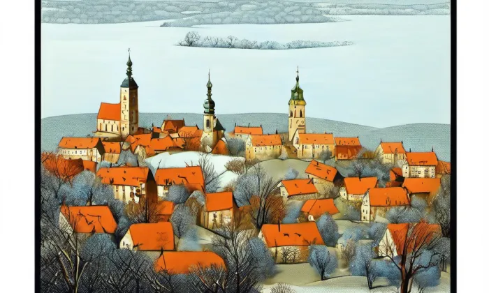 kostel svatého Mikuláše v Osoblaze – winter