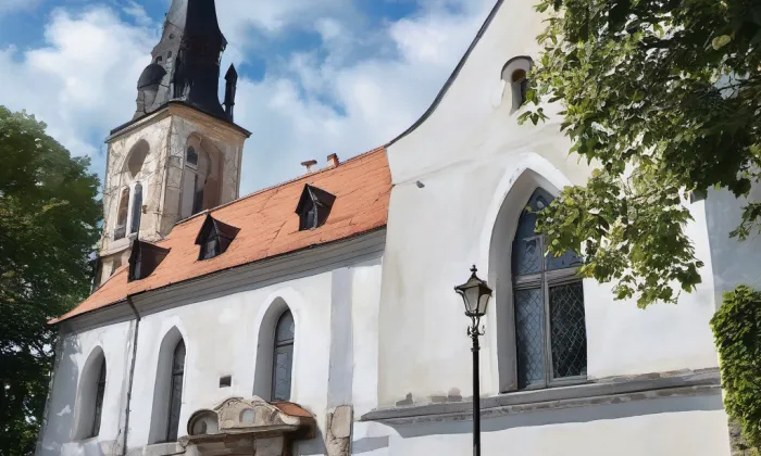Kostel svatého Mikuláše ve Vacově – summer