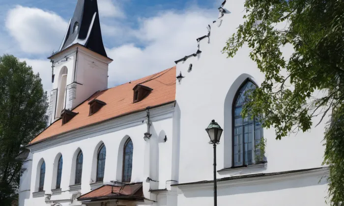 Kostel svatého Mikuláše ve Vacově – winter
